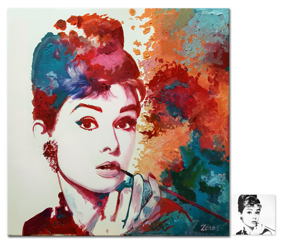 Audrey Hepburn schilderij kopen