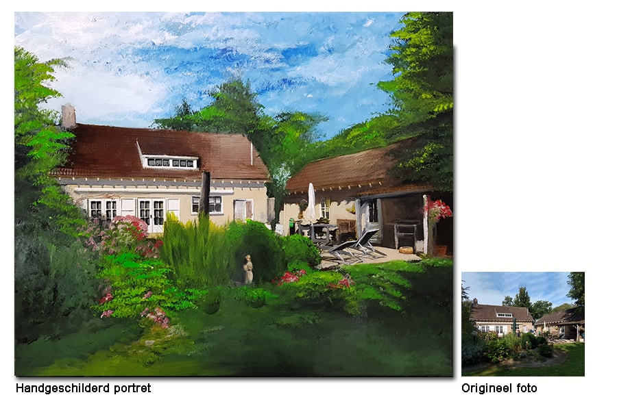 schilderij huis huizen laten schilderen min